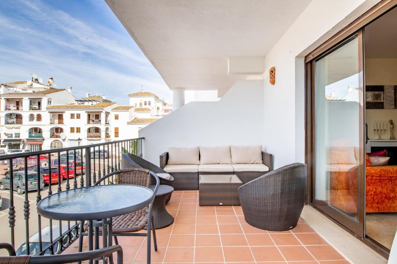 2261-Superb Apt On The Beach, On Duquesa Harbour Manilva Eksteriør billede